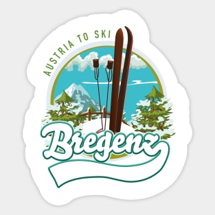 Bregenz austria to ski Sticker